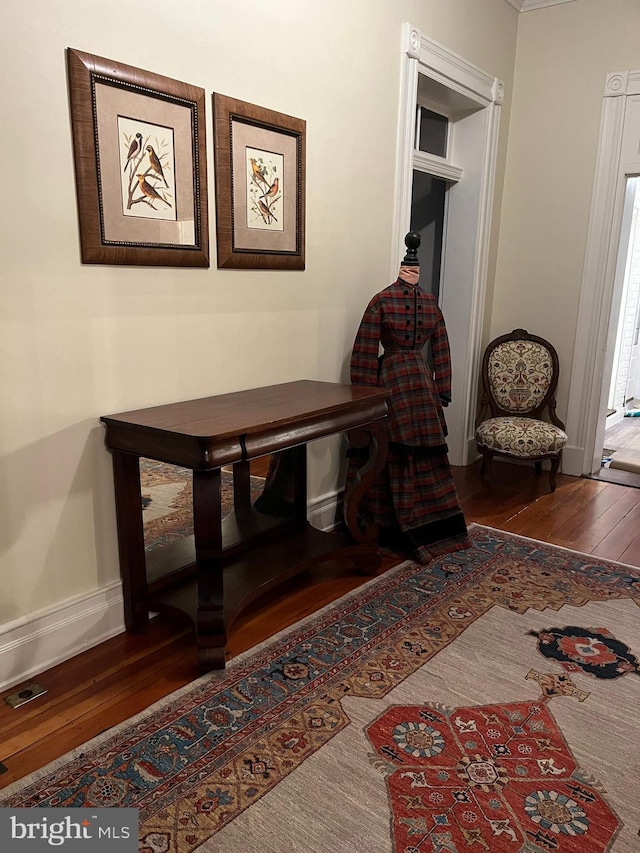 322 Main St E, Fincastle, VA 24090 - corridor with wood-type flooring and baseboards