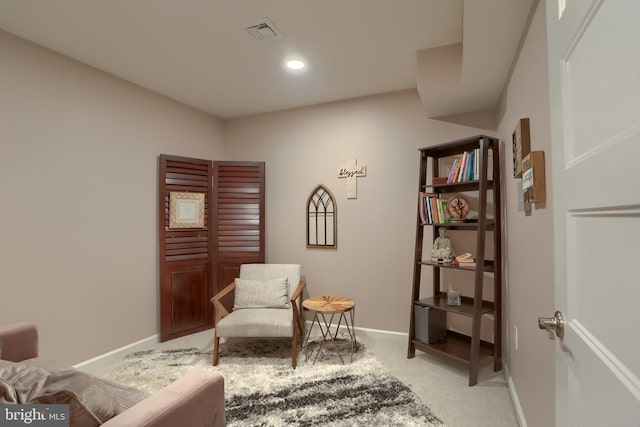 409 Landover Ct, Enola, PA 17025 - living area with baseboards, light colored carpet, and recessed lighting