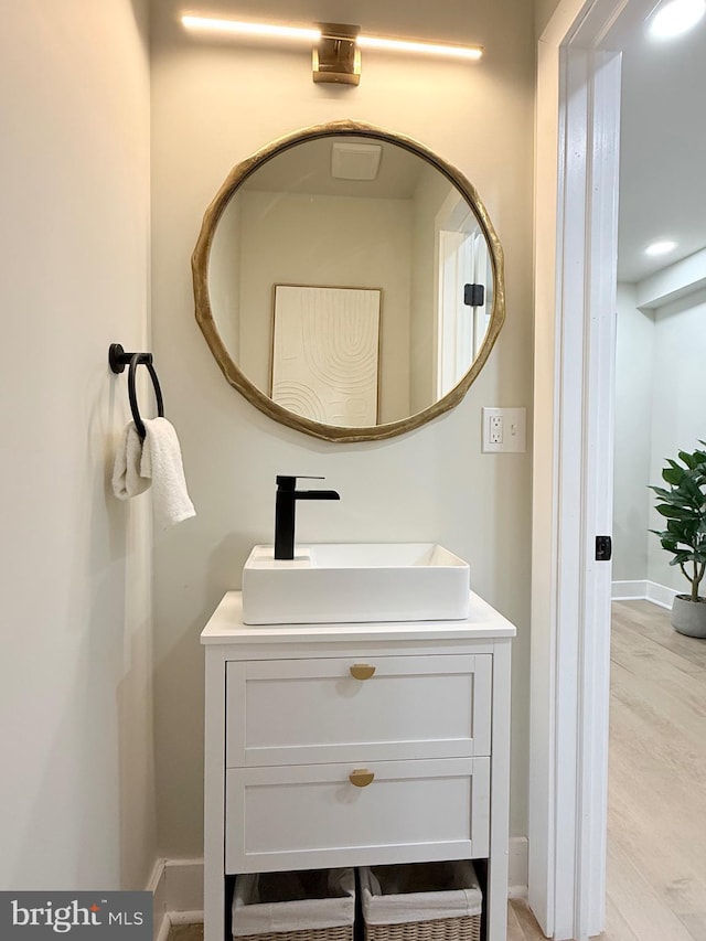 2112 Llewelyn Ave, Baltimore, MD 21213 - bathroom featuring vanity and baseboards
