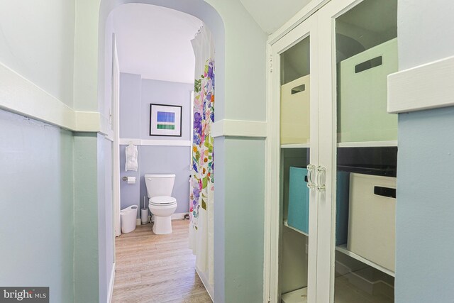 922 8th Ave, Prospect Park, PA 19076 - bathroom featuring toilet and wood finished floors