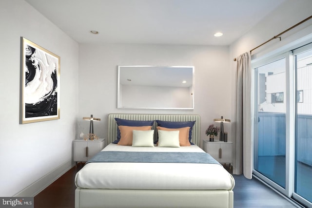 508 Fairmount Ave, Philadelphia, PA 19123 - bedroom featuring wood finished floors, recessed lighting, and access to outside