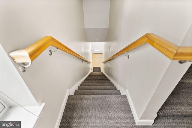 13800 Breezy Ridge Way Unit 101, Woodbridge, VA 22191 - stairs featuring carpet and baseboards
