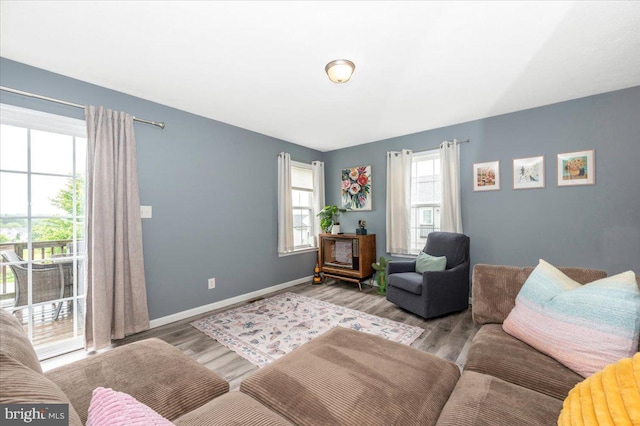 186 Brush Dr, Martinsburg, WV 25405 - living room with wood finished floors and baseboards