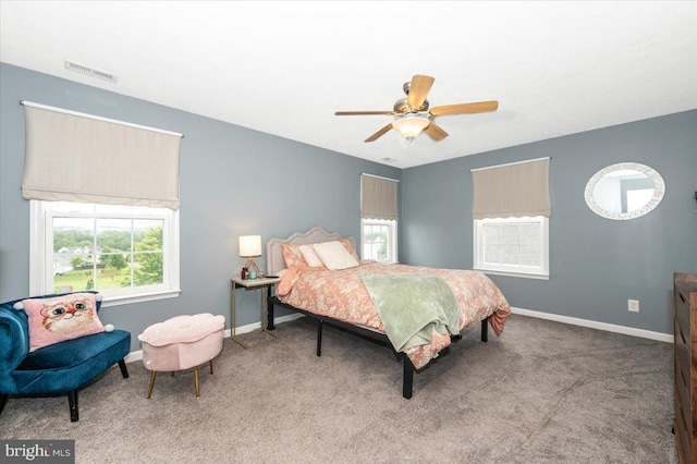 186 Brush Dr, Martinsburg, WV 25405 - carpeted bedroom featuring baseboards and ceiling fan