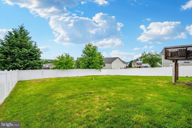 186 Brush Dr, Martinsburg, WV 25405 - view of yard featuring a deck