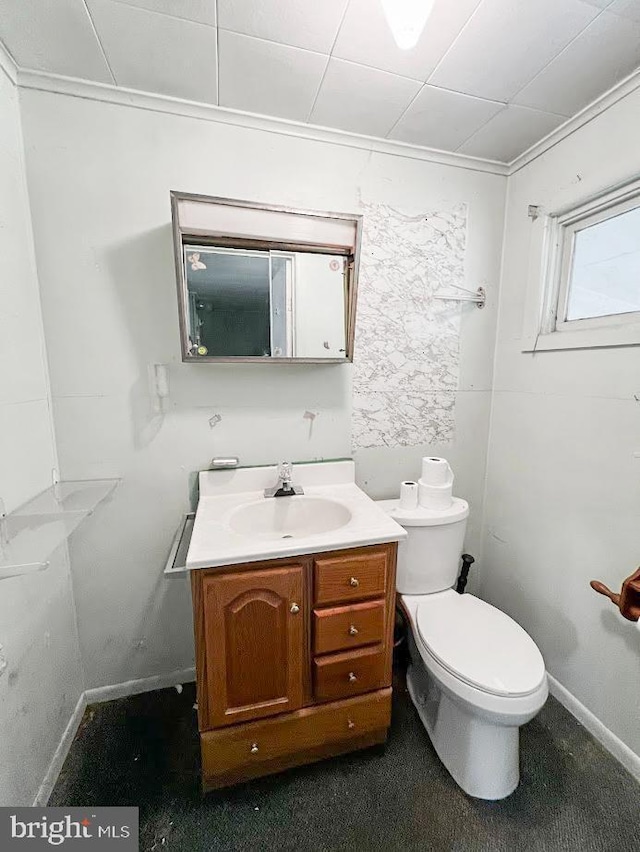 873 Maple St, Lanse, PA 16849 - half bathroom featuring vanity and toilet