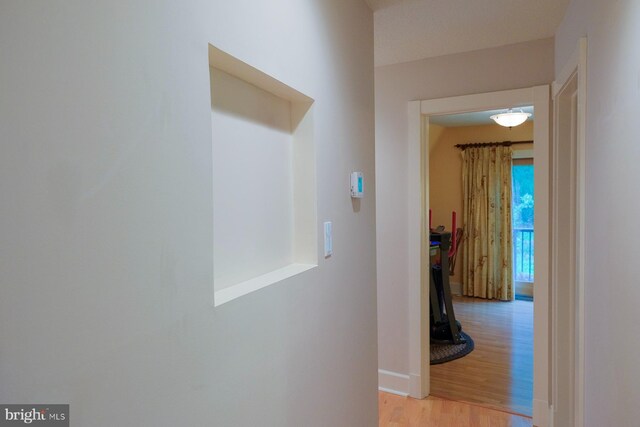 4027 Trego Mountain Rd, Keedysville, MD 21756 - hallway with light wood-style floors and baseboards