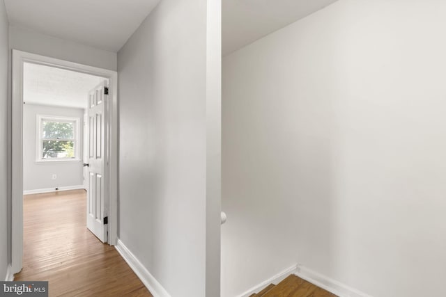 4022 Evans Ln, Drexel Hill, PA 19026 - hallway with wood finished floors and baseboards