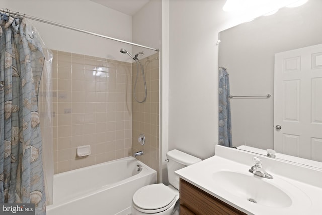 30 Ivy Spring Ln, Fredericksburg, VA 22406 - full bathroom with shower / bathtub combination with curtain, vanity, and toilet