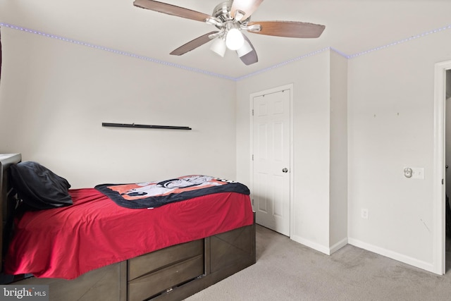 30 Ivy Spring Ln, Fredericksburg, VA 22406 - carpeted bedroom featuring baseboards and a ceiling fan