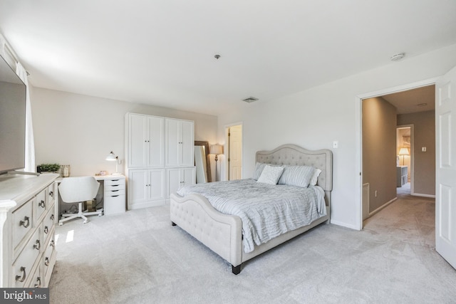 515 Williamsburg Way, King Of Prussia, PA 19406 - bedroom featuring light carpet, a desk, and baseboards