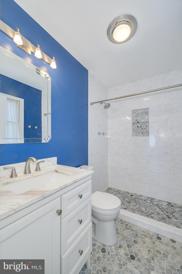 1104 Milroy Ct, Winchester, VA 22601 - full bathroom featuring vanity and a tile shower