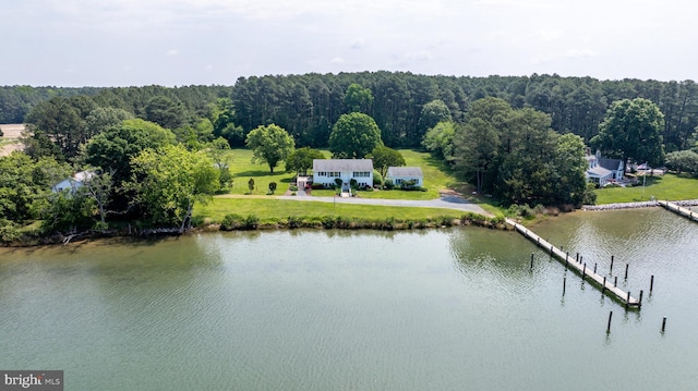 5850 Irish Creek Rd, Royal Oak, MD 21662 - drone / aerial view of a nearby body of water and a forest