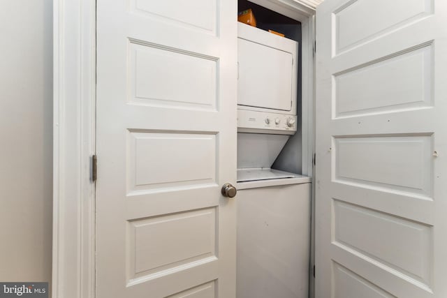 1419 Clifton St NW Unit 101, Washington, DC 20009 - laundry room with stacked washer and clothes dryer