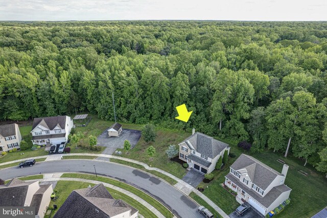 857 Barcelona St, Townsend, DE 19734 - aerial view of property and surrounding area with a heavily wooded area and nearby suburban area