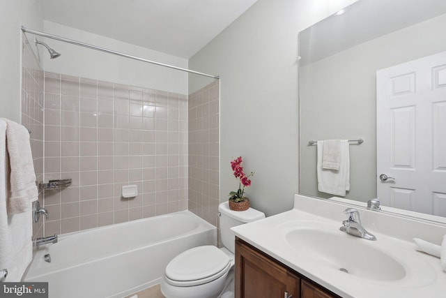 20677 Erskine Ter, Ashburn, VA 20147 - full bathroom with vanity, toilet, and shower / tub combination