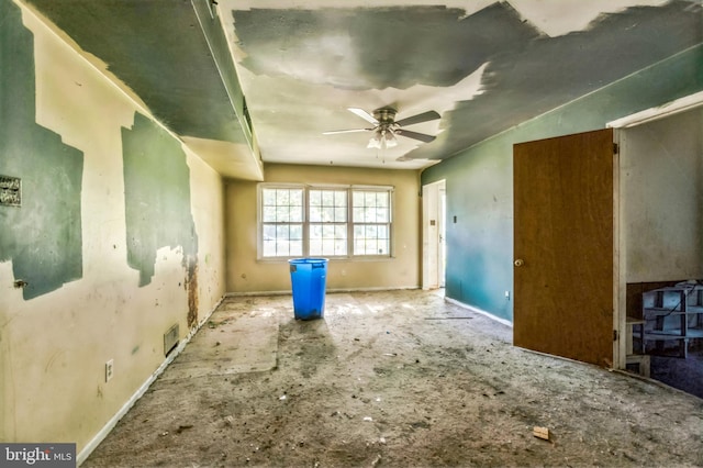 116 Layton Dr, New Castle, DE 19720 - spare room featuring ceiling fan and baseboards