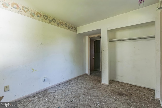 116 Layton Dr, New Castle, DE 19720 - unfurnished bedroom with a closet, carpet flooring, and baseboards