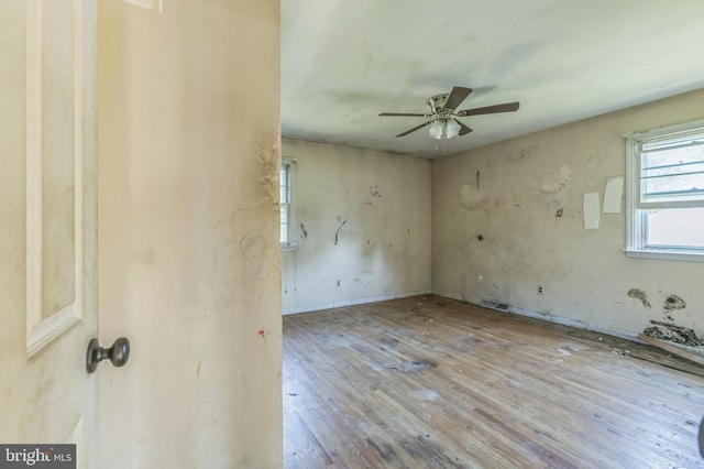 116 Layton Dr, New Castle, DE 19720 - spare room with wood-type flooring and ceiling fan