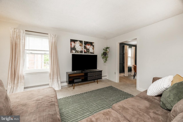 200 Maplewood Dr Unit 20, Pottstown, PA 19464 - carpeted living area featuring baseboards