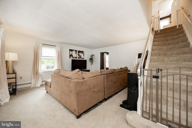 200 Maplewood Dr Unit 20, Pottstown, PA 19464 - living area with carpet floors and stairs