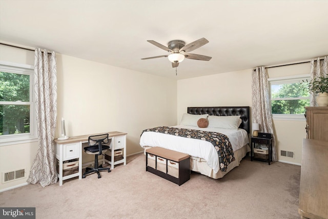 8 Crestwood Dr, Hamilton, NJ 08690 - bedroom with carpet floors, a desk, a ceiling fan, and baseboards