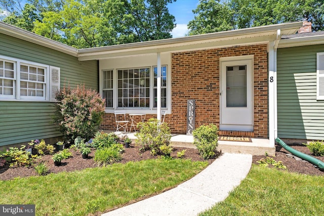 8 Crestwood Dr, Hamilton, NJ 08690 - property entrance featuring brick siding