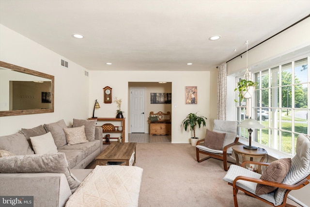 8 Crestwood Dr, Hamilton, NJ 08690 - living area featuring recessed lighting and light colored carpet