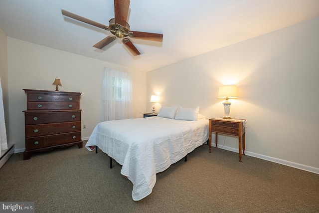5330 Birney Hwy, Aston, PA 19014 - carpeted bedroom with baseboards and ceiling fan