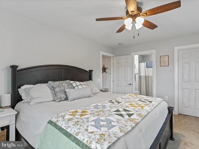 108 Timberlake Ter Unit 7, Stephens City, VA 22655 - bedroom with light colored carpet and a ceiling fan