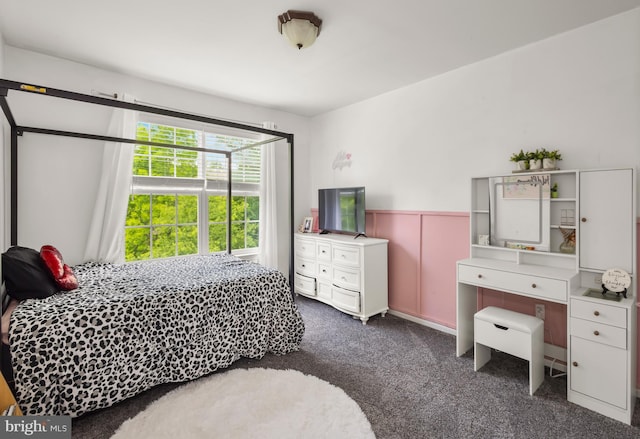 56 Thackery Ct, Sewell, NJ 08080 - carpeted bedroom featuring a wainscoted wall