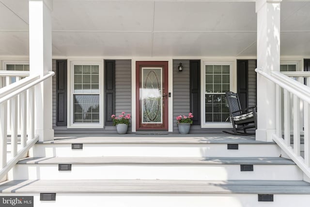 8314 Graceway Dr, Lorton, VA 22079 - entrance to property with a porch