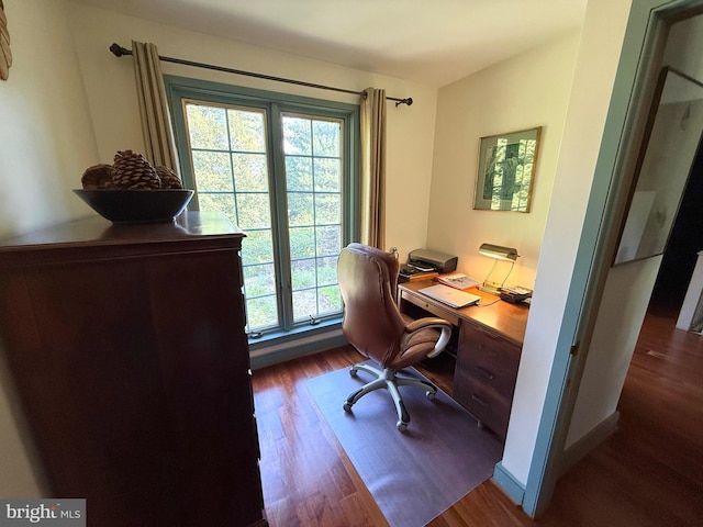 615 Westbourne Rd, West Chester, PA 19382 - home office with dark wood-style flooring