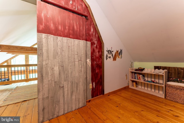 969 Hoyes Run Rd, Oakland, MD 21550 - bonus room featuring vaulted ceiling, hardwood / wood-style flooring, and baseboards