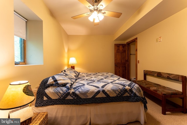 969 Hoyes Run Rd, Oakland, MD 21550 - bedroom featuring carpet floors and a ceiling fan