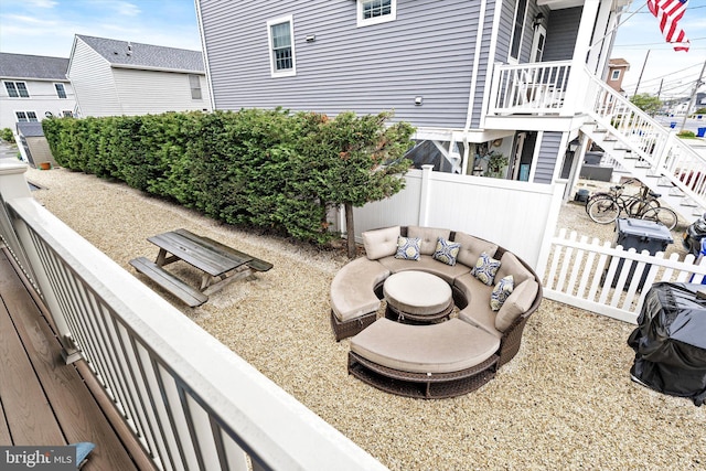 2033 Rte 35 N Unit B- N, Seaside Heights, NJ 08751 - view of patio / terrace featuring stairs