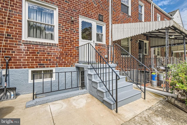 1210 Delbert Ave, Baltimore, MD 21222 - view of exterior entry featuring brick siding