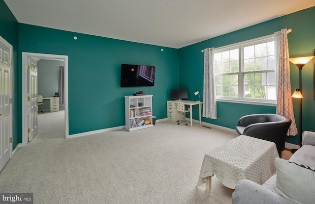 2056 Derbyshire Rd, Furlong, PA 18925 - living area with carpet flooring and baseboards