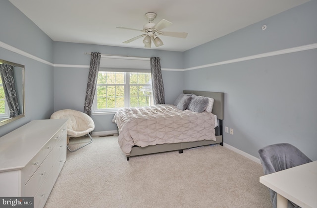2056 Derbyshire Rd, Furlong, PA 18925 - carpeted bedroom with baseboards and ceiling fan