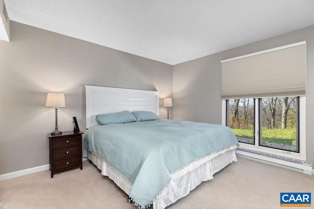 2070 Stone Rdg, Condos, Wintergreen, VA 22967 - bedroom with a baseboard heating unit, carpet, and baseboards
