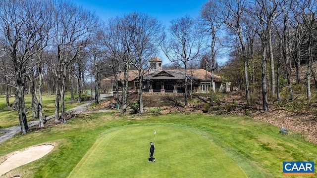 2070 Stone Rdg, Condos, Wintergreen, VA 22967 - view of yard with a putting green and view of golf course