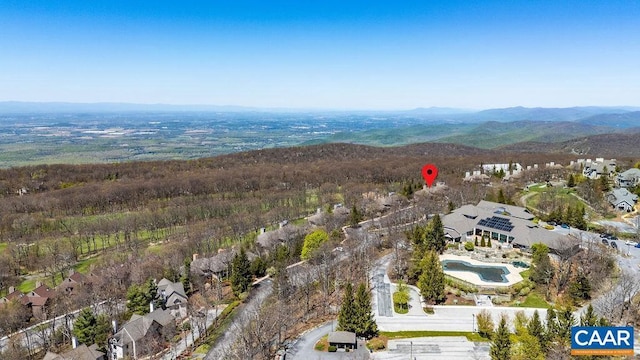 2070 Stone Rdg, Condos, Wintergreen, VA 22967 - view of property location with a pool and a mountain backdrop