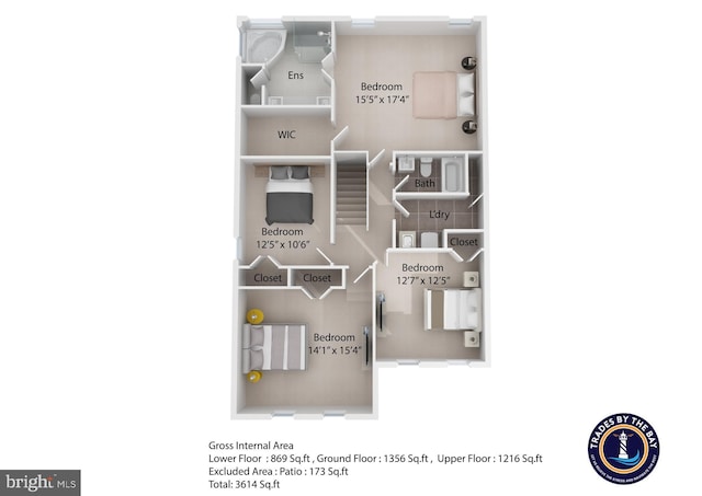 15626 Chadsey Ln, Brandywine, MD 20613 - floor plan / room layout