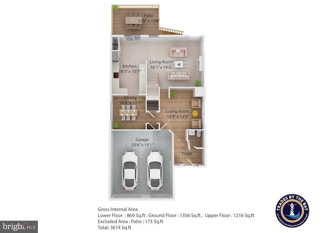 15626 Chadsey Ln, Brandywine, MD 20613 - property floor plan