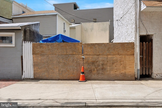 view of property exterior with stucco siding