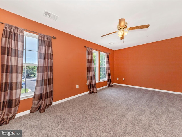 5500 Upshur Sq, Frederick, MD 21703 - carpeted empty room featuring ceiling fan and baseboards