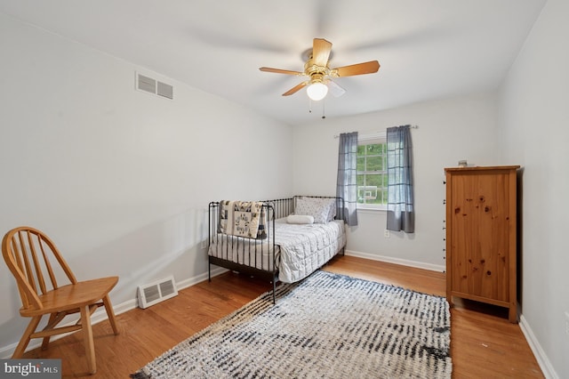 1 Locust Ln, Media, PA 19063 - bedroom featuring wood finished floors, baseboards, and ceiling fan
