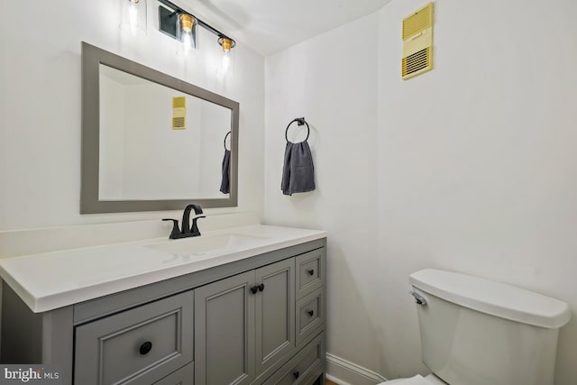 5904 Mount Eagle Dr Unit 1003, Alexandria, VA 22303 - half bathroom with vanity, toilet, and baseboards