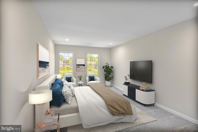 8118 Chapel Cove Dr, Laurel, MD 20707 - carpeted bedroom featuring baseboards and recessed lighting