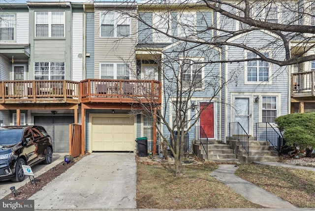 8118 Chapel Cove Dr, Laurel, MD 20707 - view of property with concrete driveway and a garage